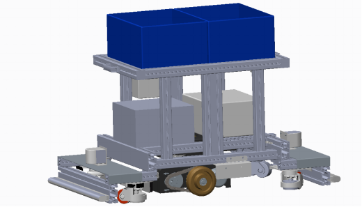 铝型材车架单驱AGV