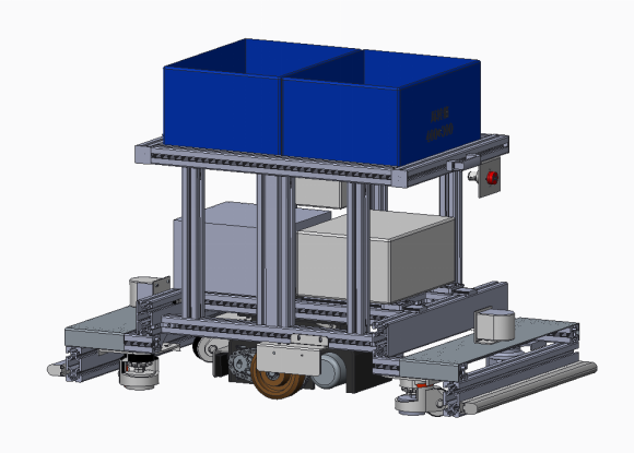 铝型材车架单驱AGV