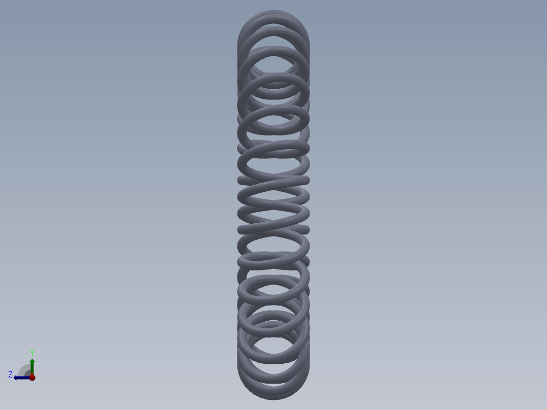 圆圈弹簧右视图
