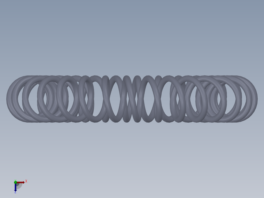 圆圈弹簧俯视图
