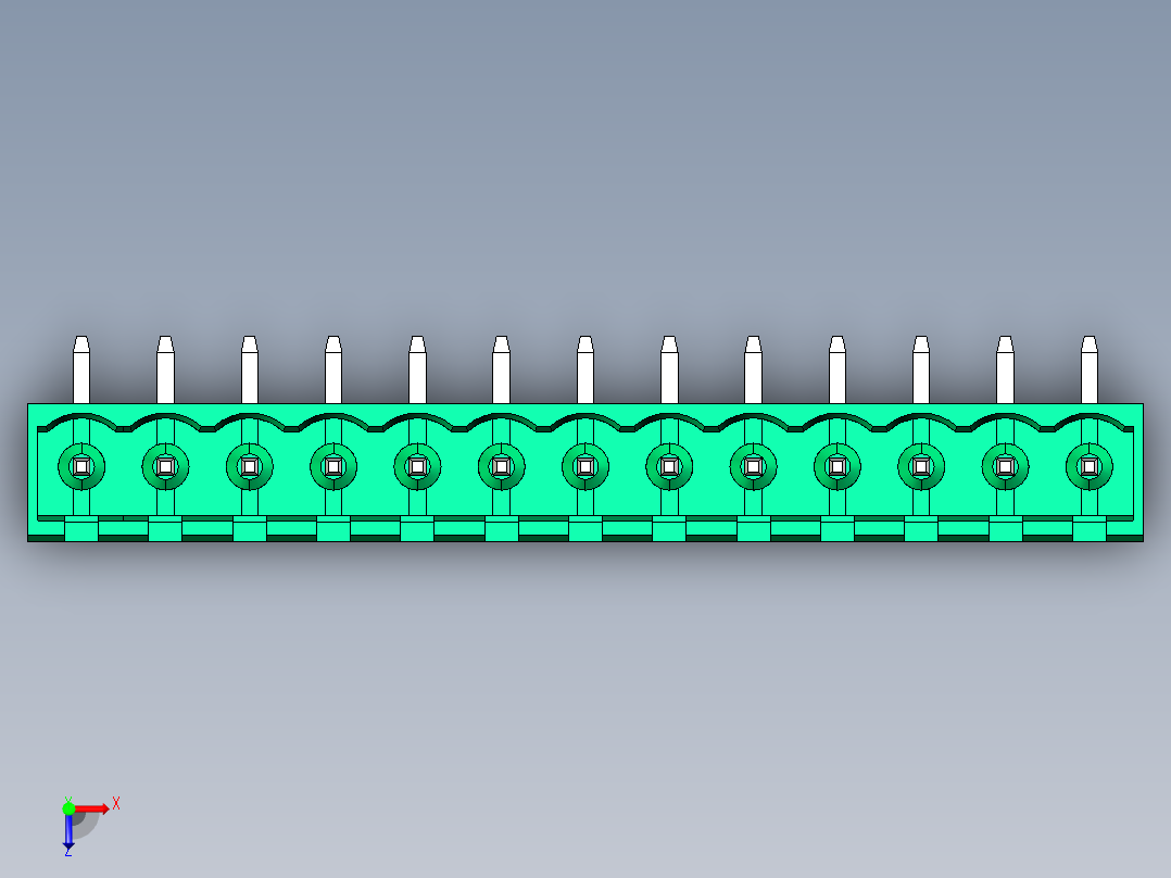 DEGSON 2EDG 系列 5.0mm 可插拔接线端子组-2EDGRC-5.0-13P-14-00AH俯视图