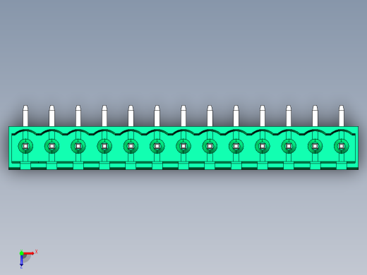 DEGSON 2EDG 系列 5.0mm 可插拔接线端子组-2EDGRC-5.0-13P-14-00AH俯视缩略图