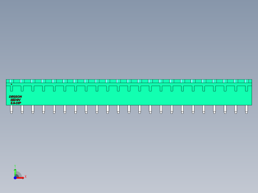 DEGSON 2EDG 系列 5.0mm 可插拔接线端子组-2EDGV-5.0-23P-14-00AH前视缩略图