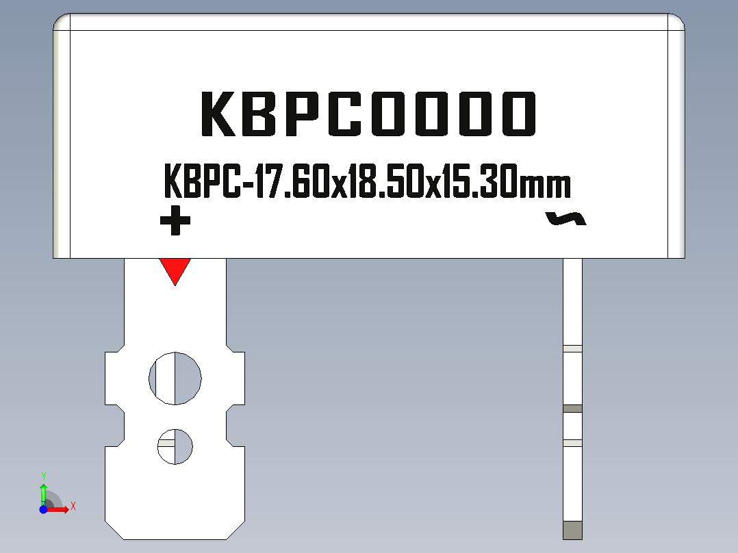 桥式整流器-KBPC_Max_Size_rev1.1前视图
