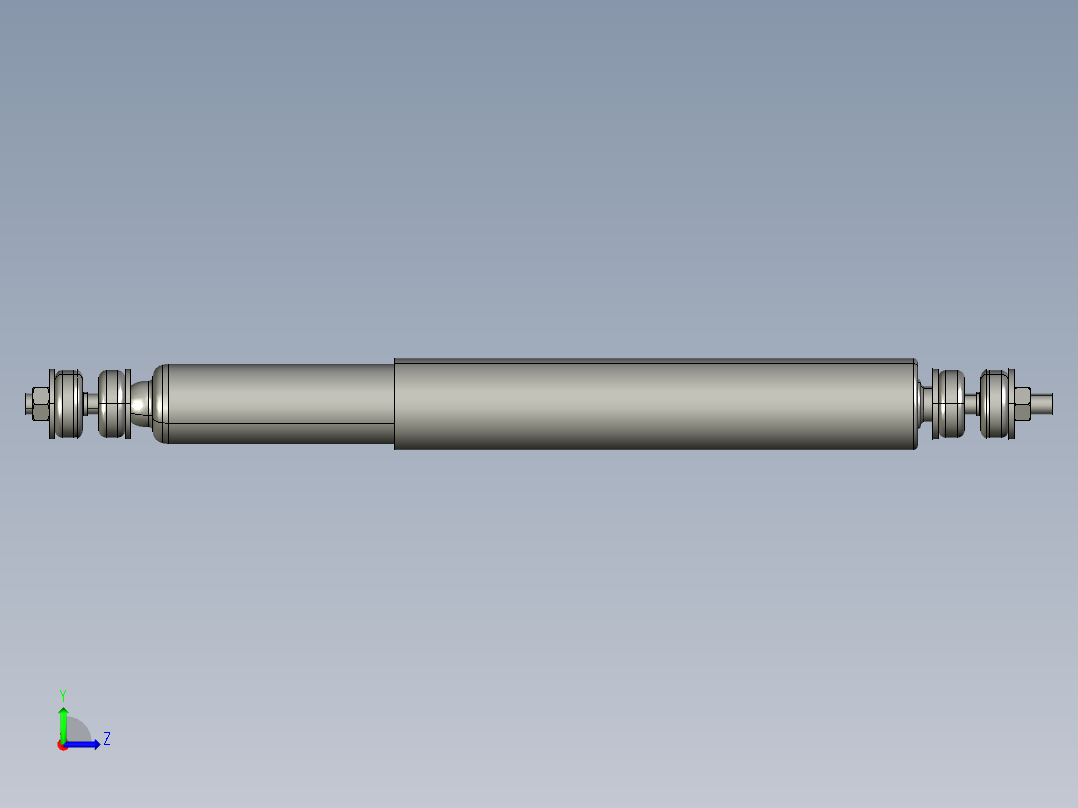 阻尼器-缓冲装置左视图