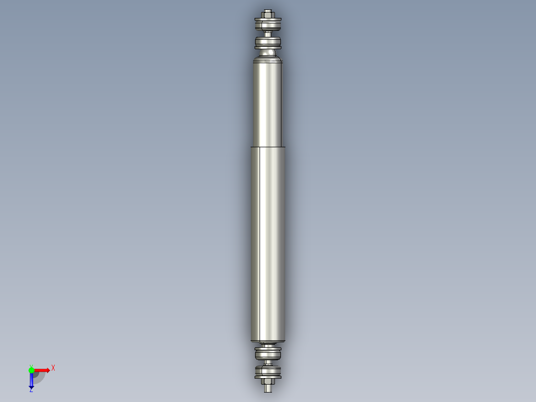 阻尼器-缓冲装置俯视图