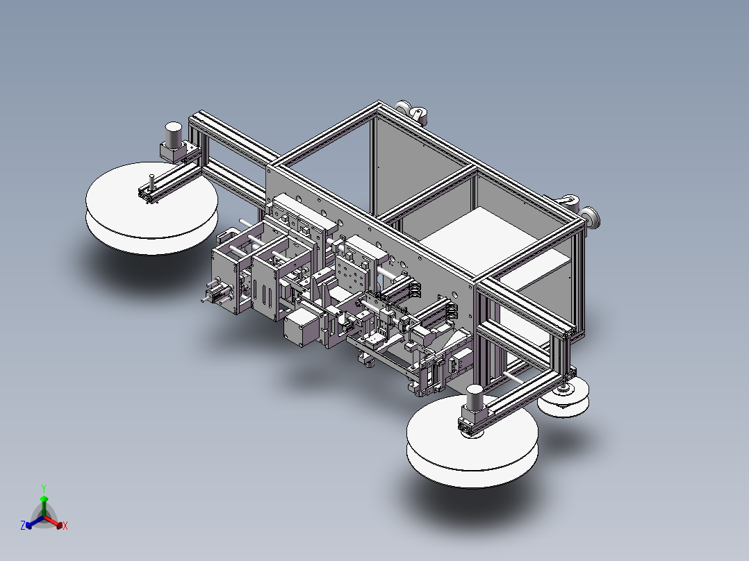 载带成型机正等轴测图