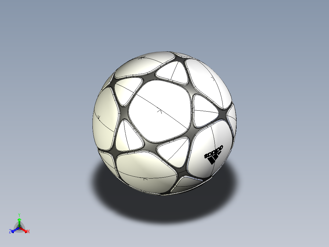 足球正等轴测图