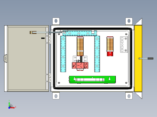 钣金光电箱前视缩略图