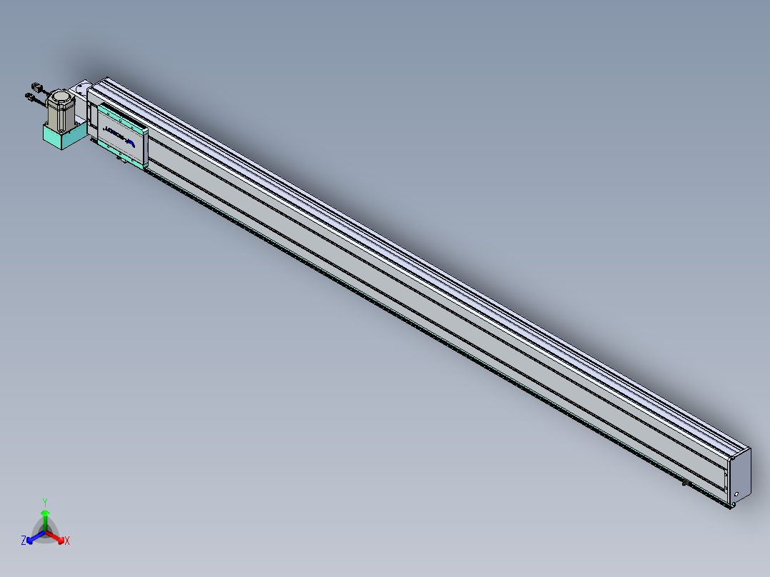 威洛博VBC同步带传动一无尘环境VBC14-L45-S1950-BLU-ZP40-C3主视图