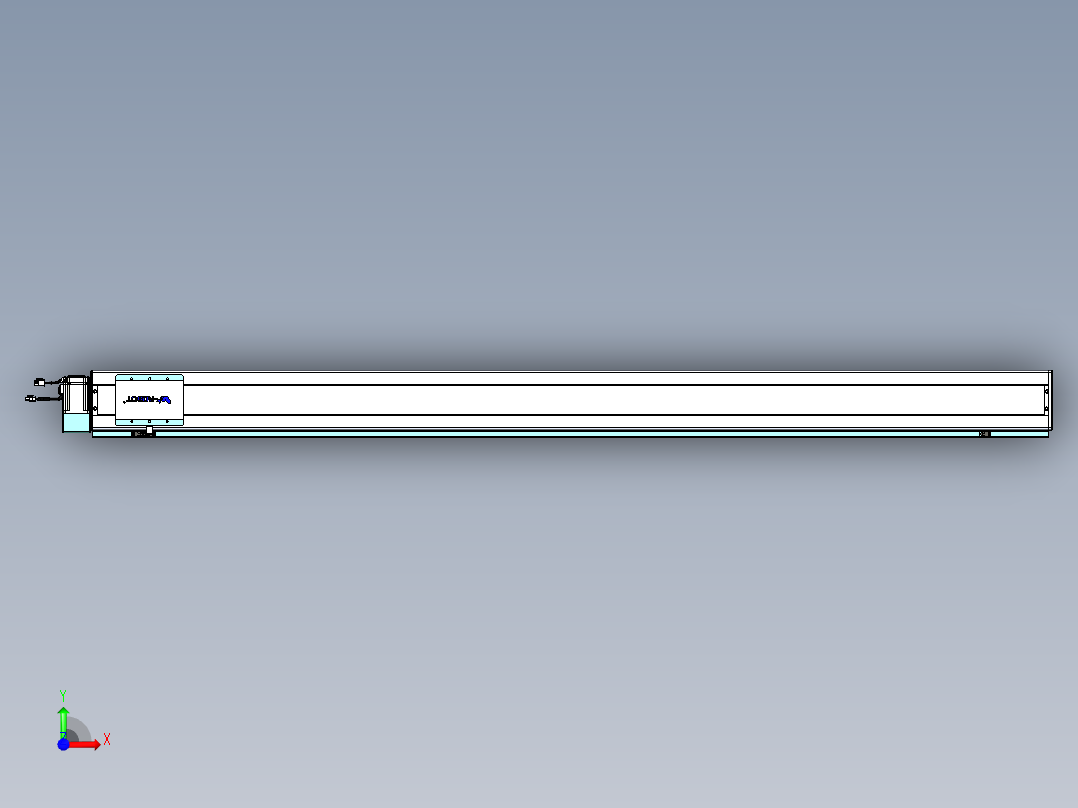 威洛博VBC同步带传动一无尘环境VBC14-L45-S1950-BLU-ZP40-C3前视图