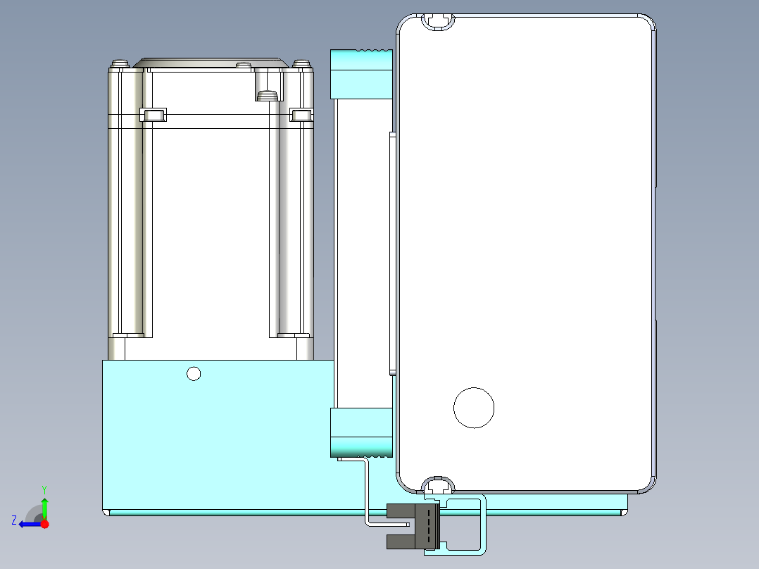 威洛博VBC同步带传动一无尘环境VBC14-L45-S1950-BLU-ZP40-C3右视图
