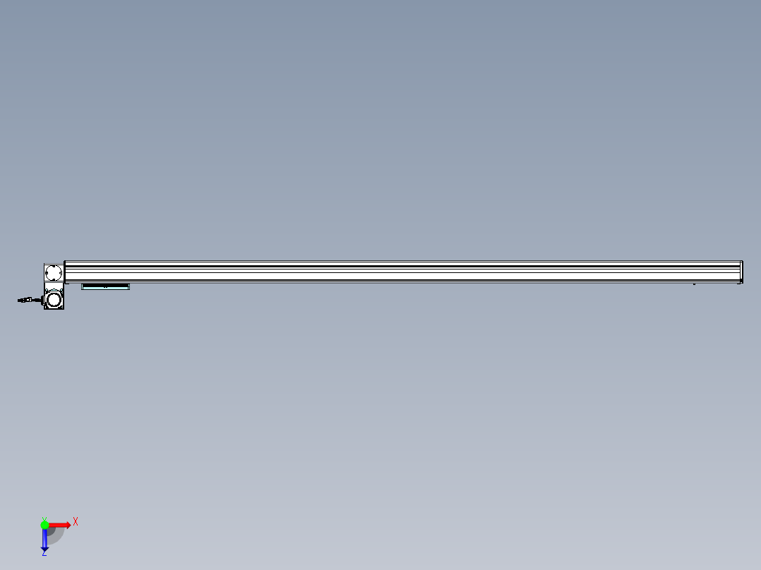 威洛博VBC同步带传动一无尘环境VBC14-L45-S1950-BLU-ZP40-C3俯视图