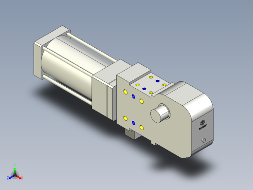 德克斯TUNKERS气缸数模KS_100_2_A00_T08_105GRAD