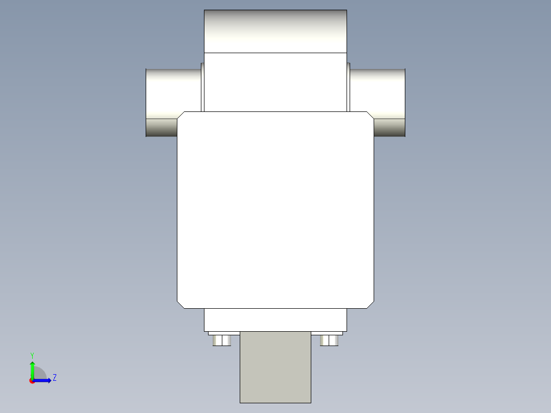 德克斯TUNKERS气缸数模KS_100_2_A00_T08_105GRAD左视图
