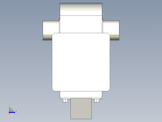 德克斯TUNKERS气缸数模KS_100_2_A00_T08_105GRAD左视缩略图
