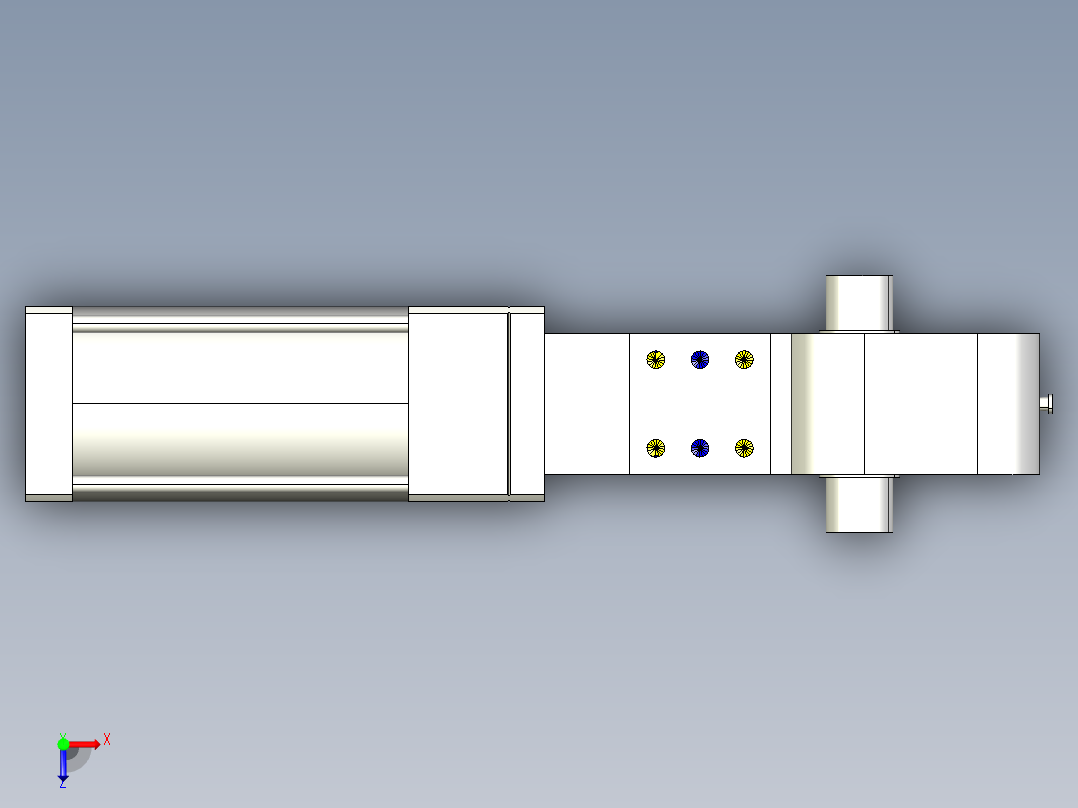 德克斯TUNKERS气缸数模KS_100_2_A00_T08_105GRAD俯视图