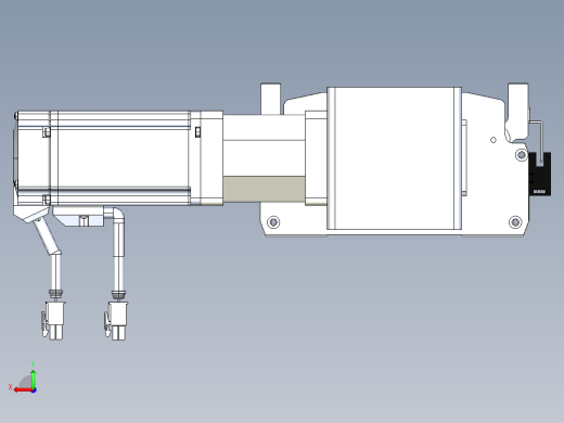 东锦同步带传动-直线滑台模组DH170B-L150-S150-BL-P400W-C3后视缩略图