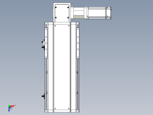东锦同步带传动-直线滑台模组DH170B-L150-S150-BL-P400W-C3俯视缩略图