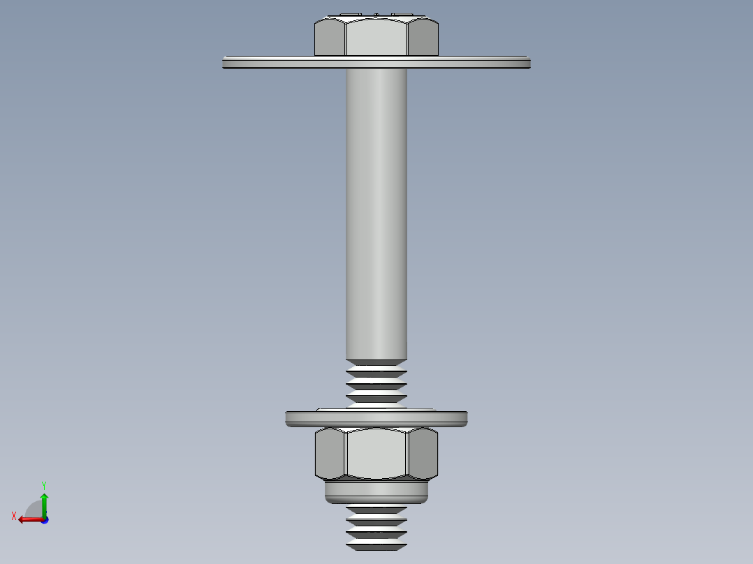 紧固件-0.2500 Hex Bolt-01后视图