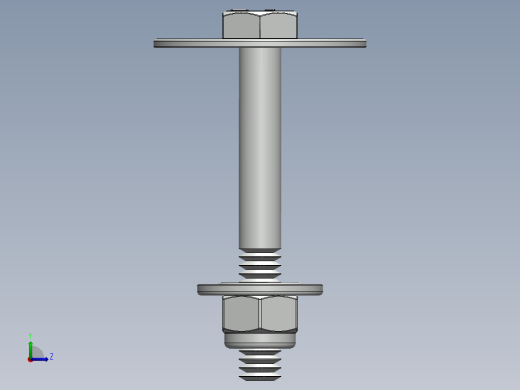 紧固件-0.2500 Hex Bolt-01左视缩略图