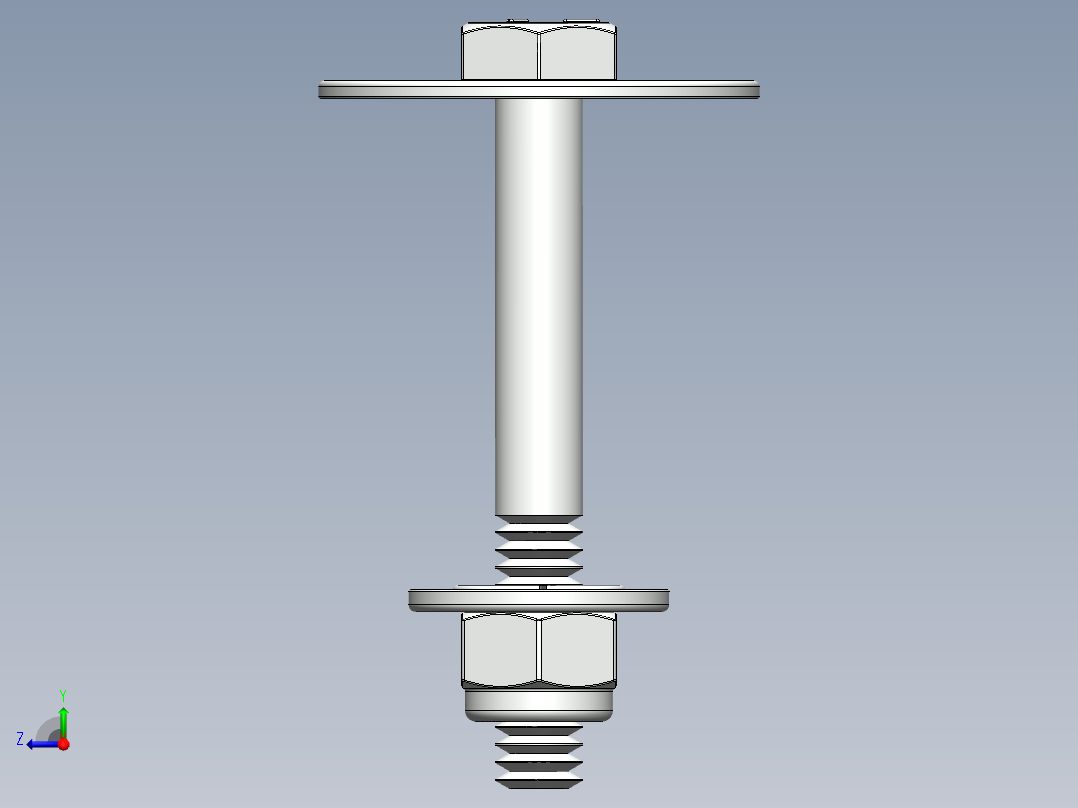 紧固件-0.2500 Hex Bolt-01右视图