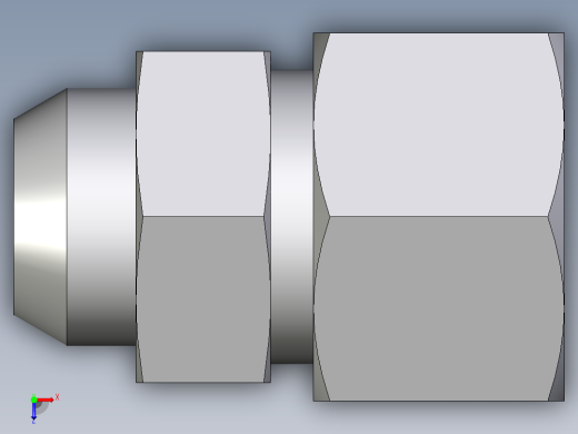 卡套式工业通用硬管接头EO_Weld_connector_AS16S71俯视缩略图