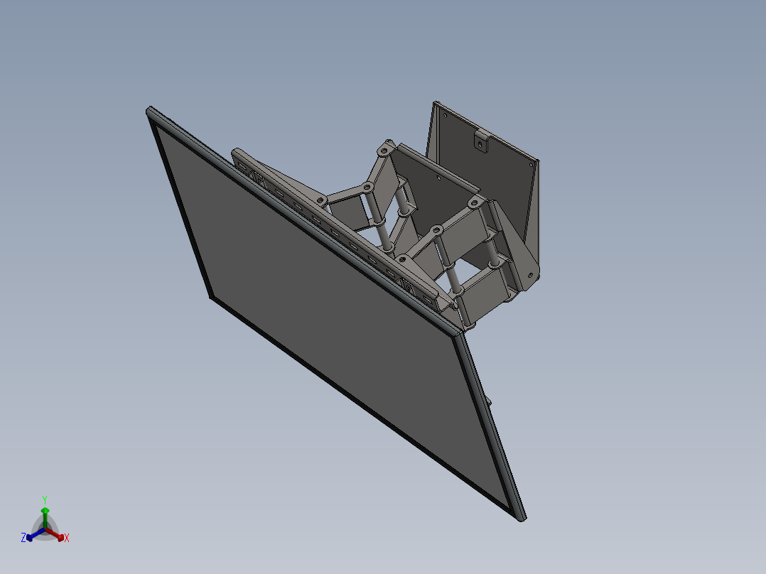 新电视支架正等轴测图