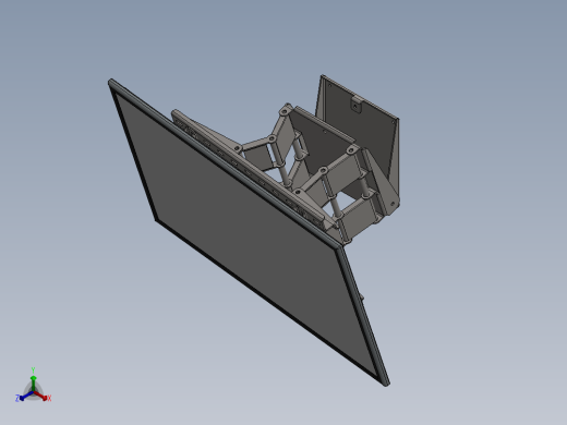 新电视支架正等轴测缩略图