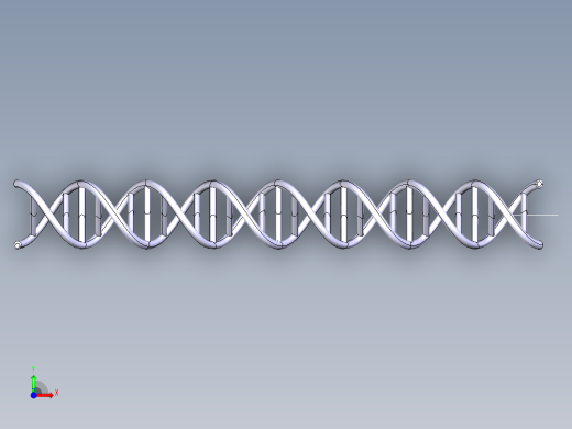 DNA基因染色体14前视缩略图
