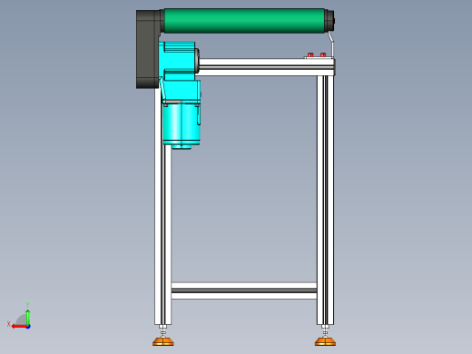 LE-XC5050-右边驱动中载皮带线-负载80kg后视缩略图