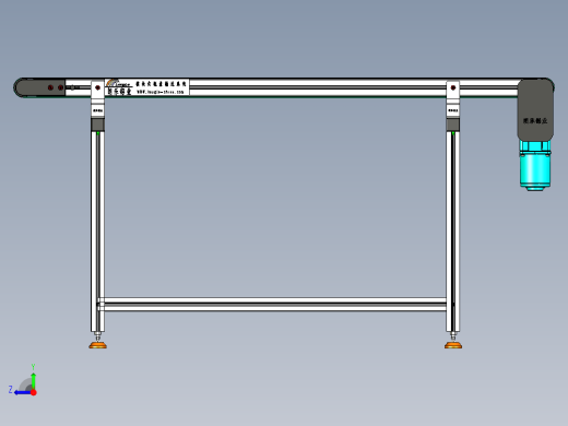LE-XC5050-右边驱动中载皮带线-负载80kg右视缩略图