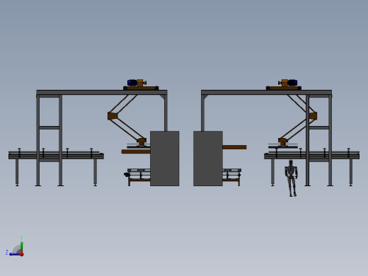 托盘堆垛机流水线右视缩略图