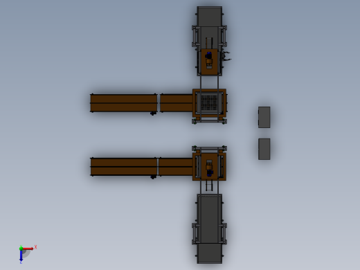 托盘堆垛机流水线俯视缩略图