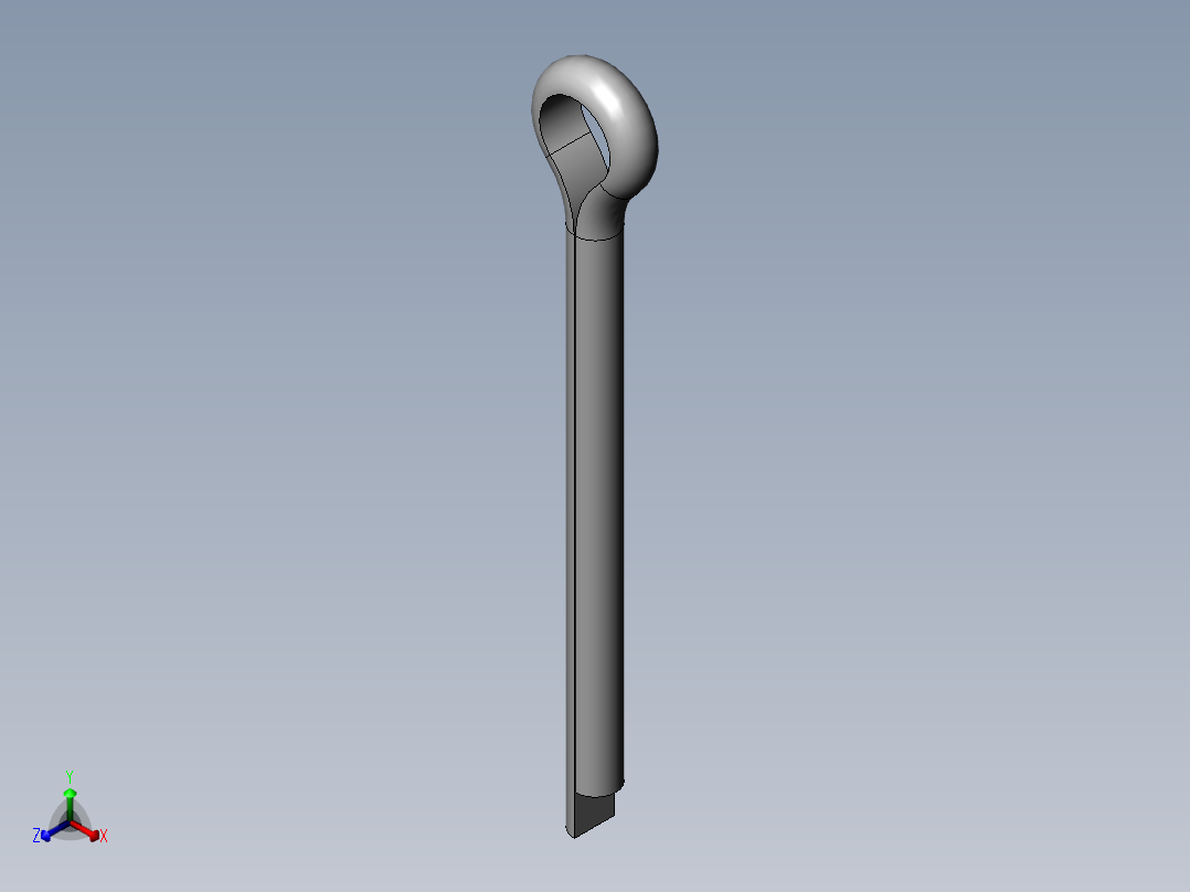 cotter pin正等轴测图