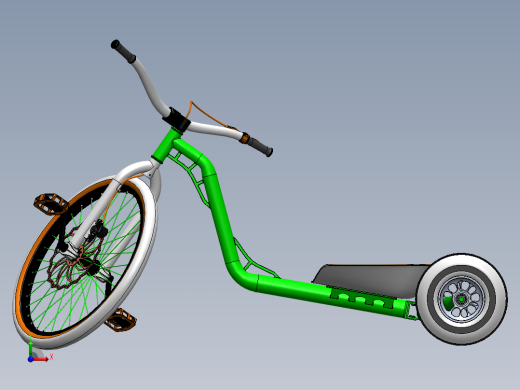 漂移三轮车前视缩略图