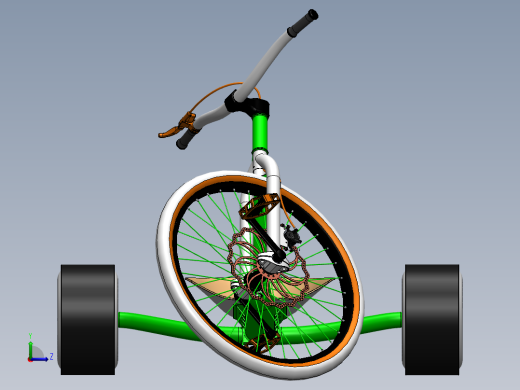 漂移三轮车左视缩略图