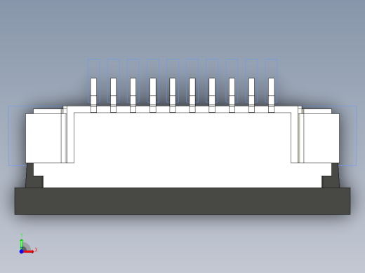 连接器 SM-FFC3B05-10-T前视缩略图