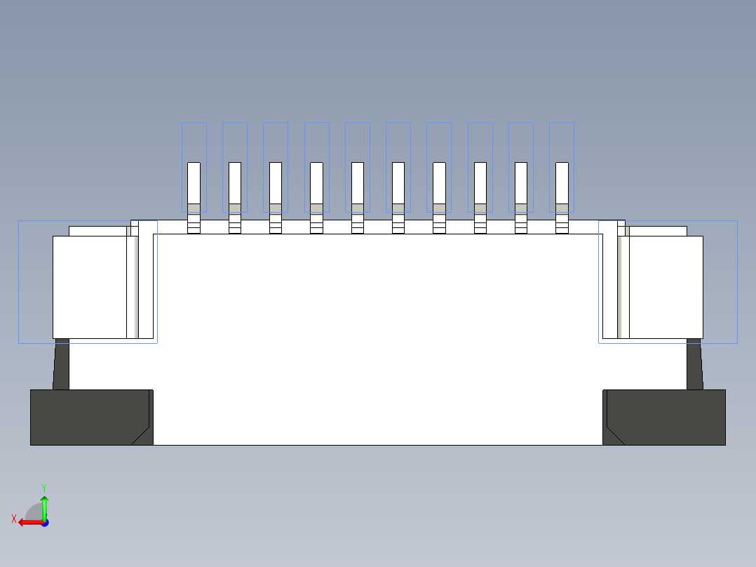连接器 SM-FFC3B05-10-T后视图