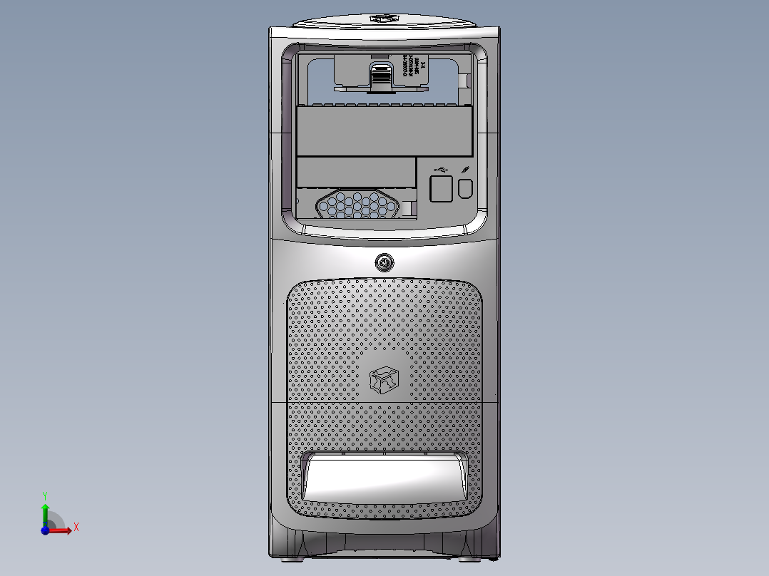 电脑主机箱前视图