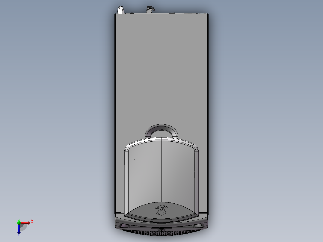 电脑主机箱俯视图