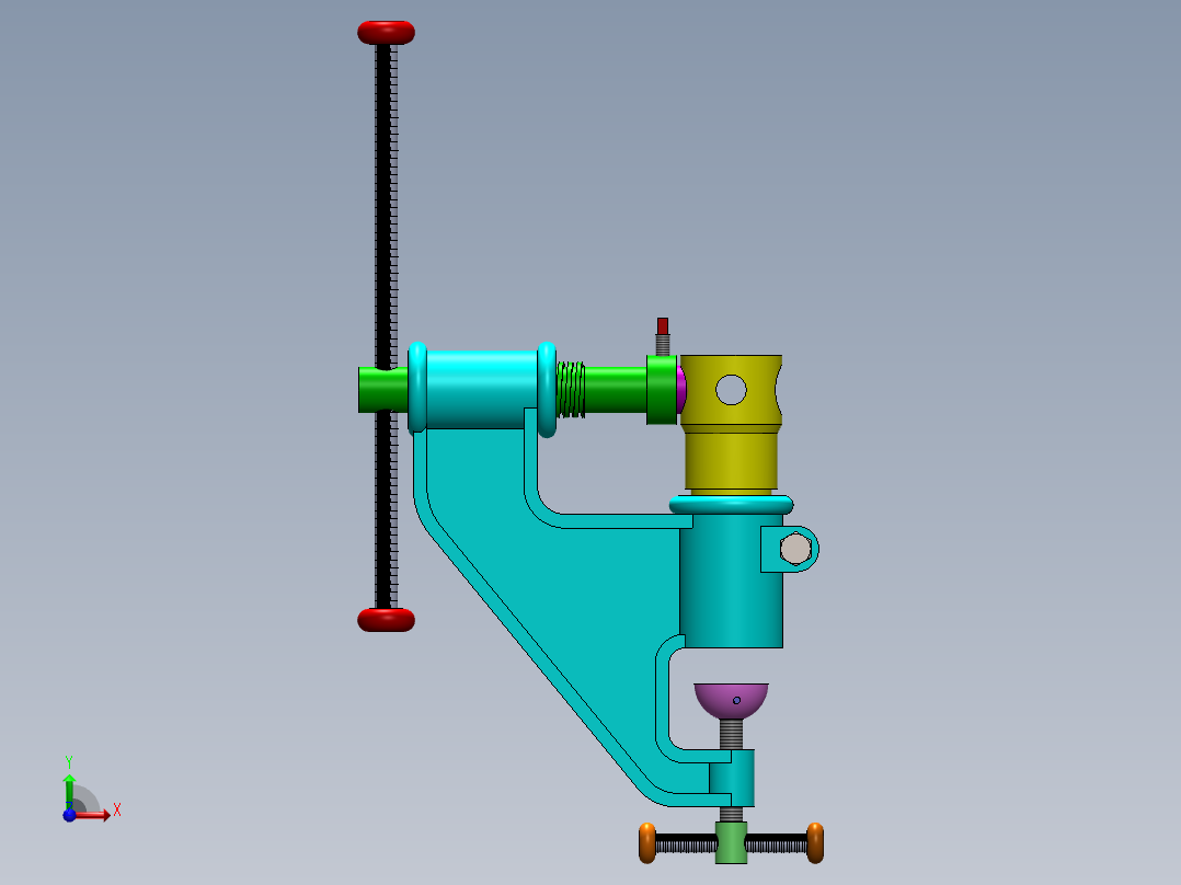 箱体冲孔机sw20可编辑前视图