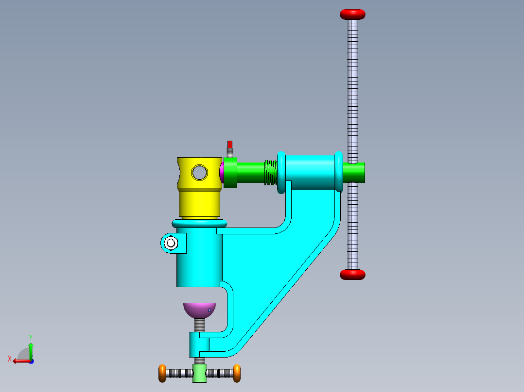 箱体冲孔机sw20可编辑后视图