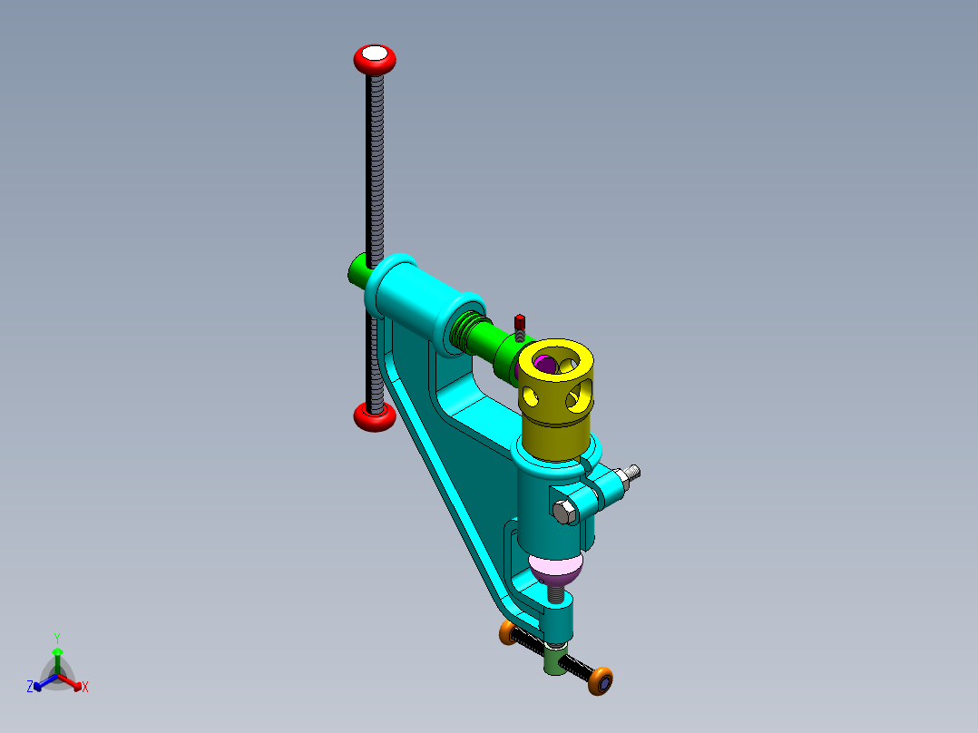 箱体冲孔机sw20可编辑正等轴测图