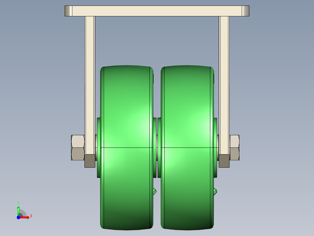 万向轮、脚轮(111)前视图