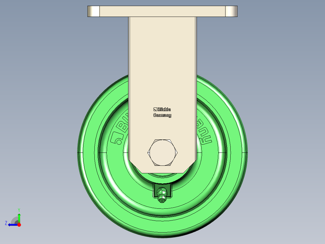 万向轮、脚轮(111)右视图