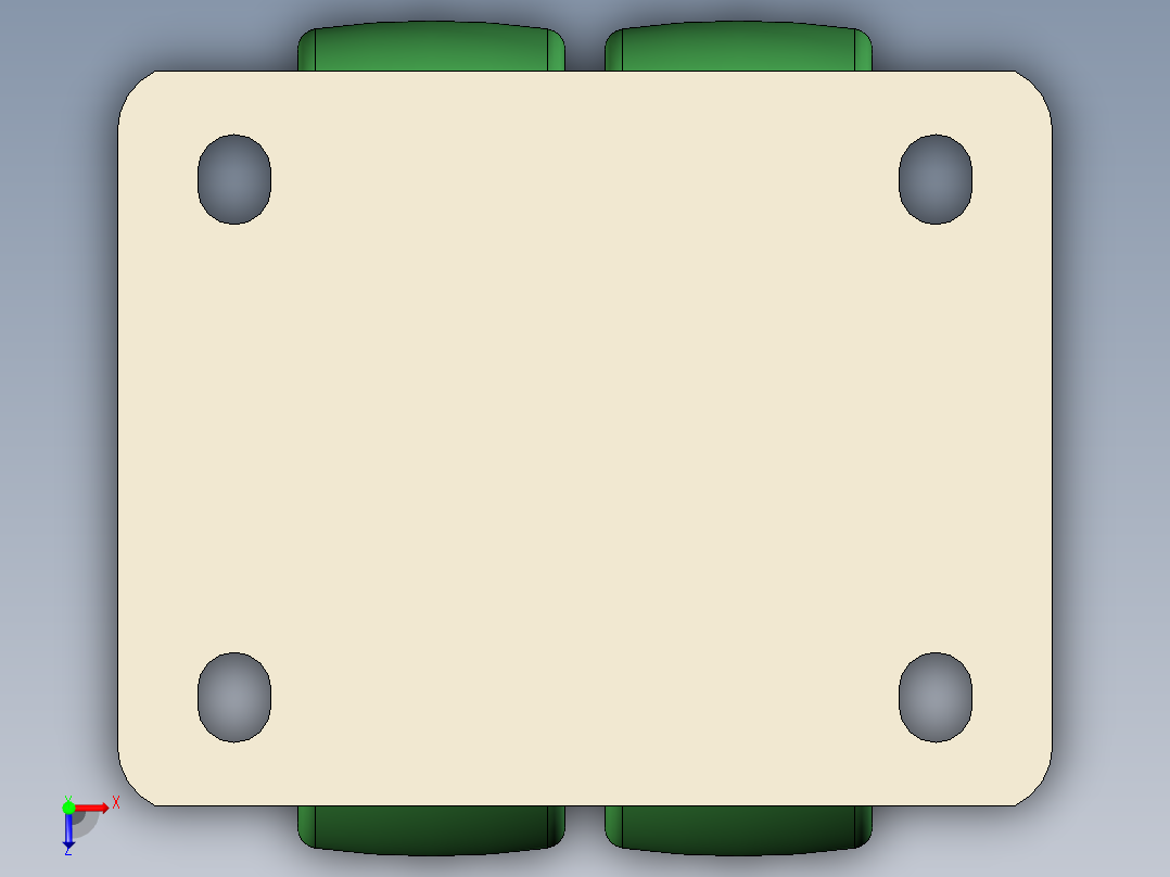 万向轮、脚轮(111)俯视图