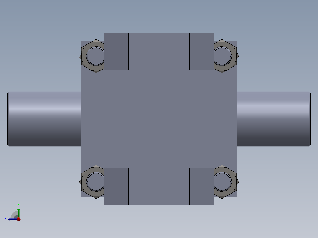 横拉杆液压缸（带前耳轴安装）101.6x50.8x420 mm1-6x50-8x420-mm-1.snapshot.1右视图