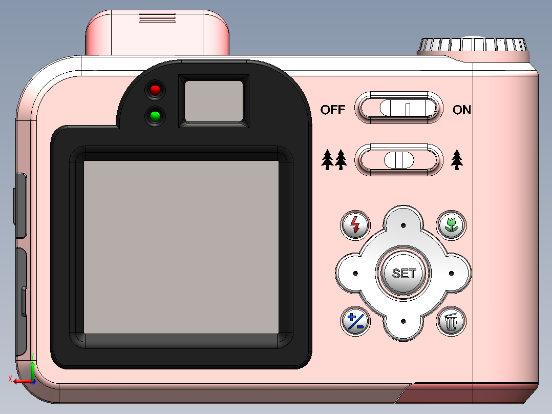 相机、摄像头后视图