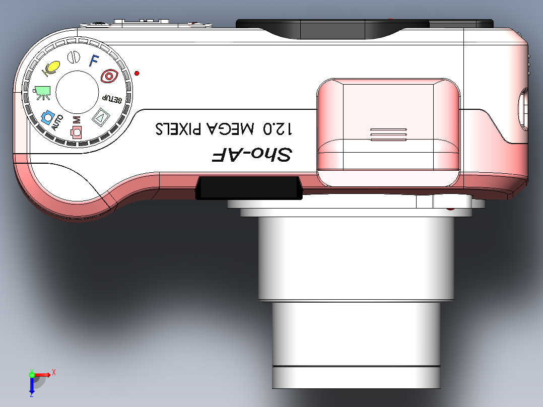 相机、摄像头俯视图